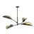 Emibig Plafonnier Lotus Acier Noir | Convient pour 4x E14 - Max 10W