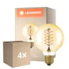 Lot 4x Ledvance Vintage 1906 LED E27 Globe Dorée 4.8W 420lm - 822 Blanc Très Chaud | Dimmable - Équivalent 37W